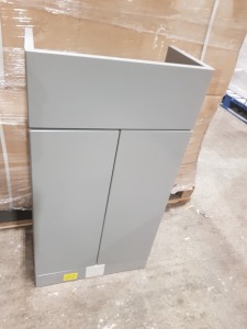 13X BRAND NEW SIENNA FLOOR STAND SINK VANITY UNIT IN GREY MATT - 556700 -