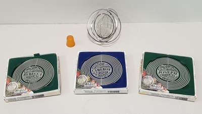 720 X BRAND NEW CHRISTMAS DECORATIONS - PERSONALISED FOIL TREE SPINNERS 3 / 7.5 CM DIA - EACH IN A GIFT BOX - (AMAZON PRICE £1.60 PP TOTAL £1152) - 2 X 72PC POINT OF SALE DISPLAY UNITS PER CARTON (LOT IS 5 OUTER CARTONS) - 5 ASSORTED NAMES