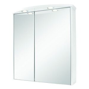 20 X BRAND NEW WICKES CONTEMPORARY ILLUMINATED DOUBLE MIRROR CABINETS - 650X600X220MM -