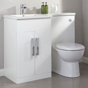 9 X BRAND NEW ARDENNO 550 VANITY AND BASIN SET - 88X39X55CM - 29050B/000