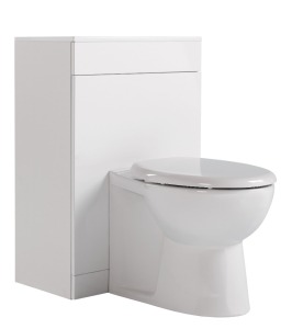 28 X BRAND NEW ARDENNO GLOSS WHITE TOILET UNITS - SIZE 81X55X32CM - BQFTP0664