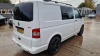 WHITE VOLKSWAGEN T-SPORTER T30 102 TDI SWB DIESEL PANEL VAN 1968CC FIRST REGISTERED 02/11/2010 REG: WN60UCC MILEAGE: 106,332 NO V5 KEYS MOT UNTIL 12/04/2024 - 2